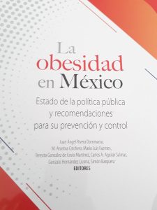 Portada del libro 'La obesidad en México: estado de política pública y recomendaciones para su prevención y control'