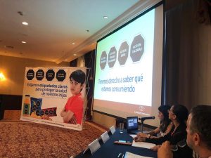Presentación en conferencia de prensa de la campaña Exijamos etiquetado claros en México