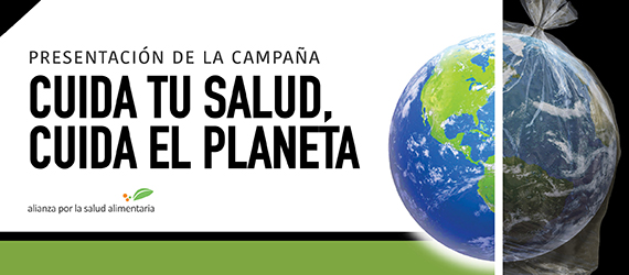 Banner de la presentación de la campaña Cuida tu salud., cuida el planeta