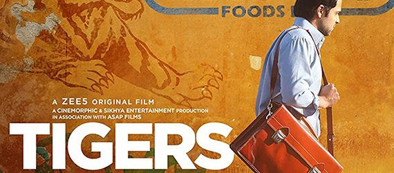 Fragmento del cartel promocional de la película Tigers, del director bosnio Danis Tanovíc