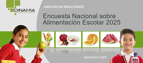 Portada de la presentación de la Encuesta nacional sobre a,alimentación escolar 2025