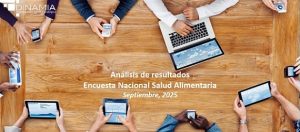 Fragmento de la portada de la presentación del Análisis de resultados de la Encuesta Nacional Salud Alimentaria realizada por Dinamia en septiembre, 2025