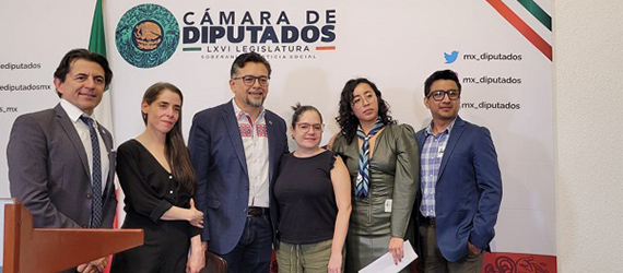 Expertos de organizaciones nacionales e internacionales en salud pública, conferencia de prensa, en la Cámara de Diputados de México