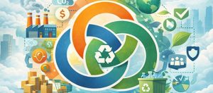 Ilustración alusiva a la economía circular